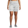 Athletic Works Women's Plus Size Print Bike Shorts