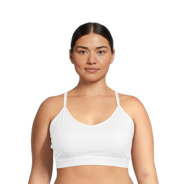 Athletic Works Women's Plus Size Racerback Sports Bra
