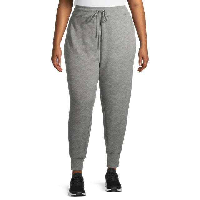 Athletic Works Women's Plus Size Soft Fleece Jogger Sweatpants ...