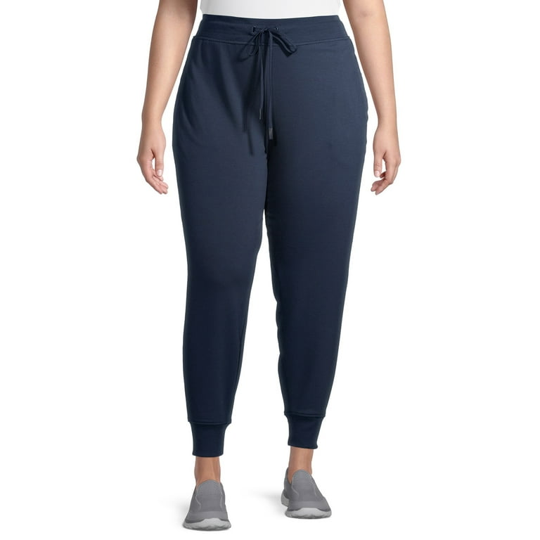 Athletic Works Women's Plus Size Soft Fleece Jogger Sweatpants 
