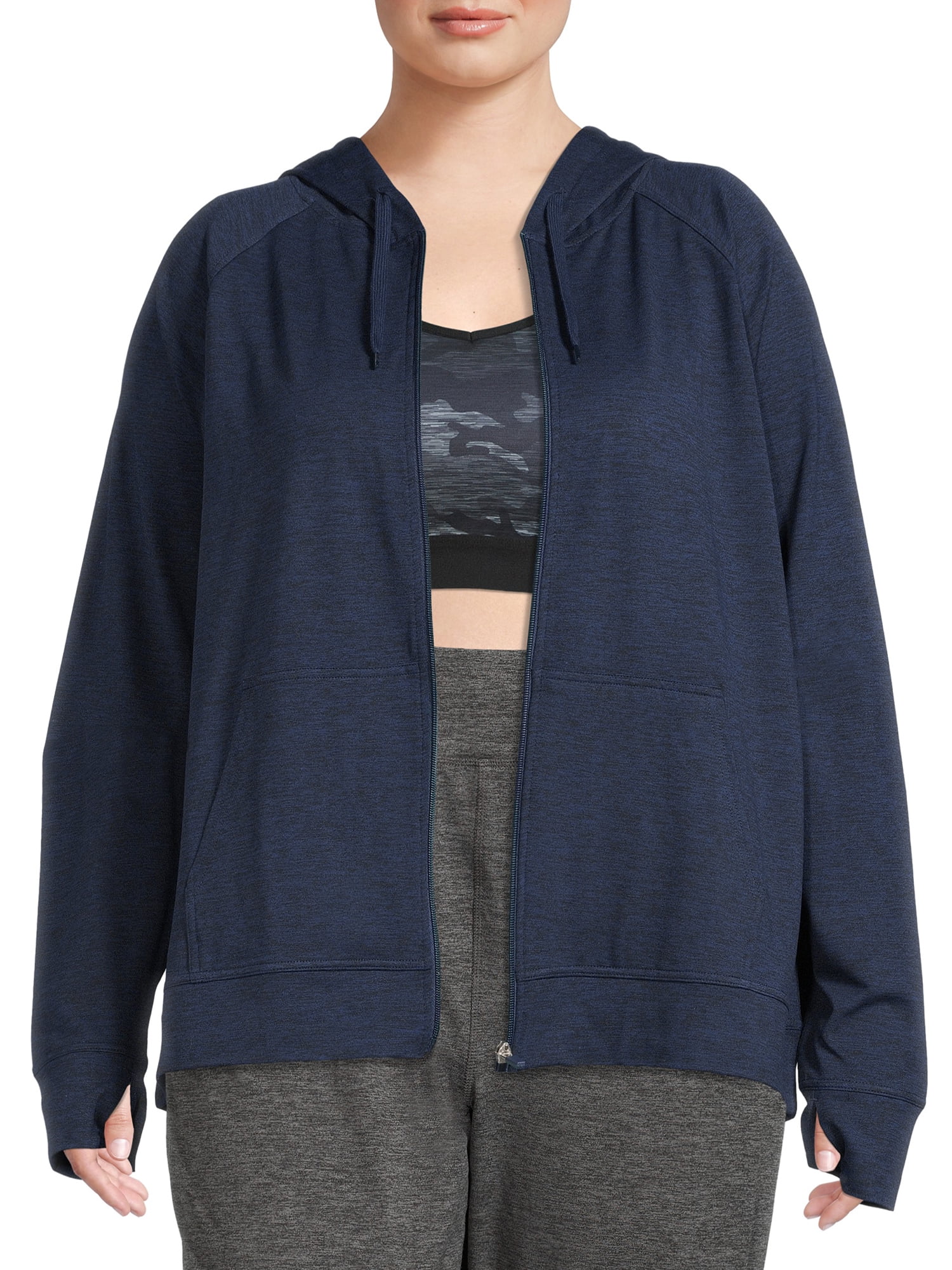 Athletic Works Women's Plus Size SuperSoft ZipUp Hoodie