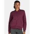 thumbnail image 1 of Athletic Works Women's Quilted Rib Collar Full Zipper Jacket, Size XS-XXXL, 1 of 5