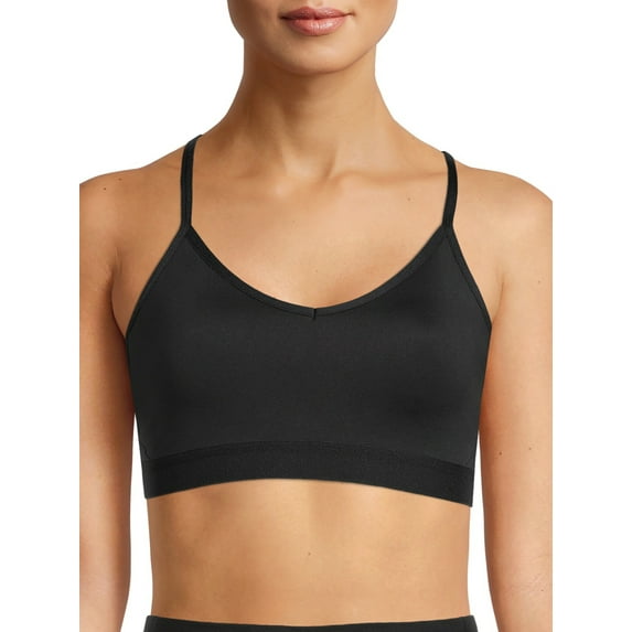 Athletic Works Women's Racerback Sports Bra, Sizes XS-XXXL