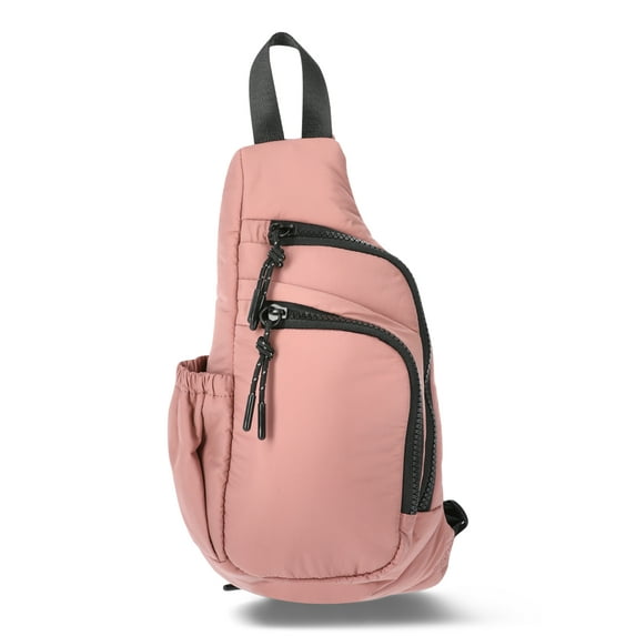 Athletic Works Women's Crossbody Sling Bag, Chalky Brick