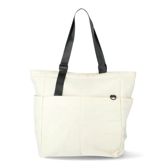 Athletic Works Women's Tote Bag, Pearl White