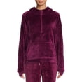 thumbnail image 1 of Athletic Works Women's Velour Pullover Hoodie, Sizes XS-3X, 1 of 5