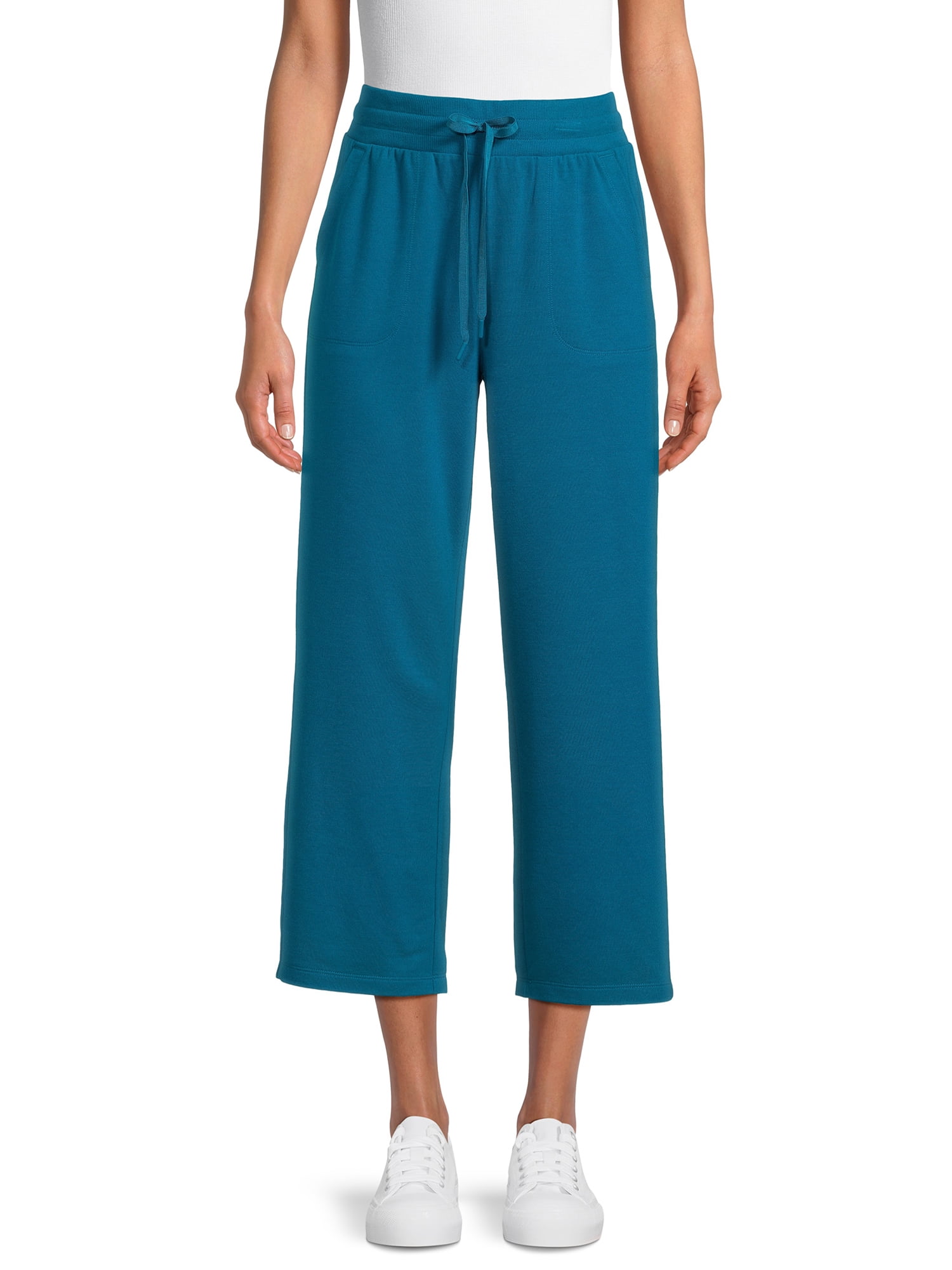 Athletic Works Women's Wide Leg Cropped Pants, Sizes XS-XXXL Athletic Works Women's Wide Leg Cropped Pants, Sizes XS-XXXL