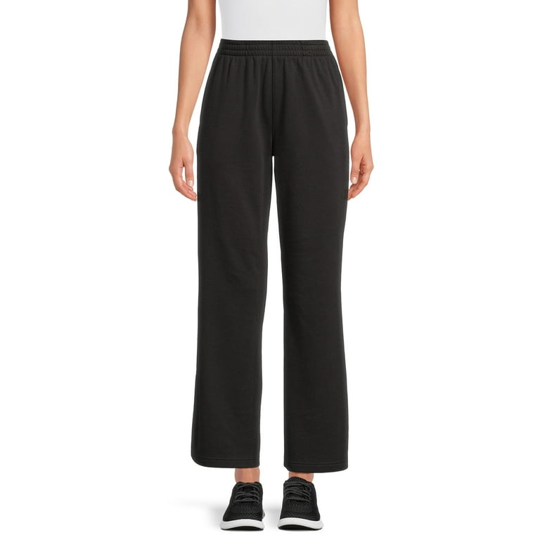 Athletic Works Women's Wide Leg Pants with Side Vents, Sizes XS-3XL