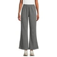 thumbnail image 1 of Athletic Works Women's Wide Leg Pants with Side Vents, Sizes XS-XXXL, 1 of 5