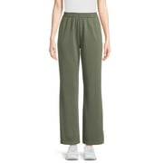 Athletic Works Women's Wide Leg Pants with Side Vents, Sizes XS-XXXL