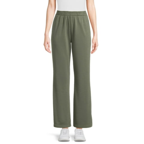 Women's Wide Leg Pants with Side Vents, Sizes XS-XXXL