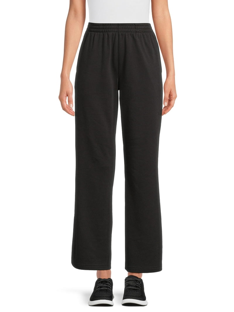 Athletic Works Women's Wide Leg Pants with Side Vents, XS-XXXL