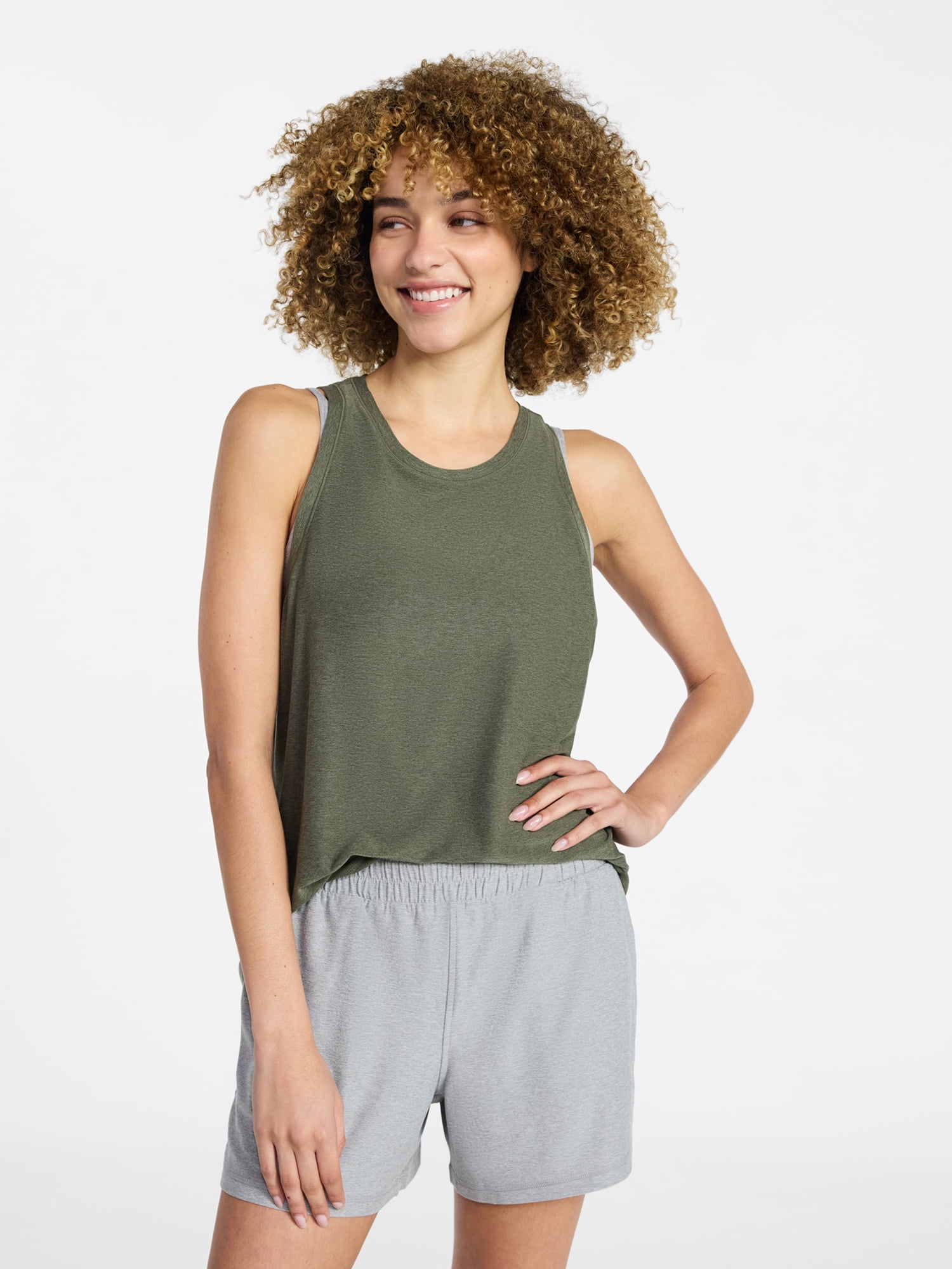 Athletic Works Women's & Women's Plus ButterCore Tank Top, Sizes XS-4X