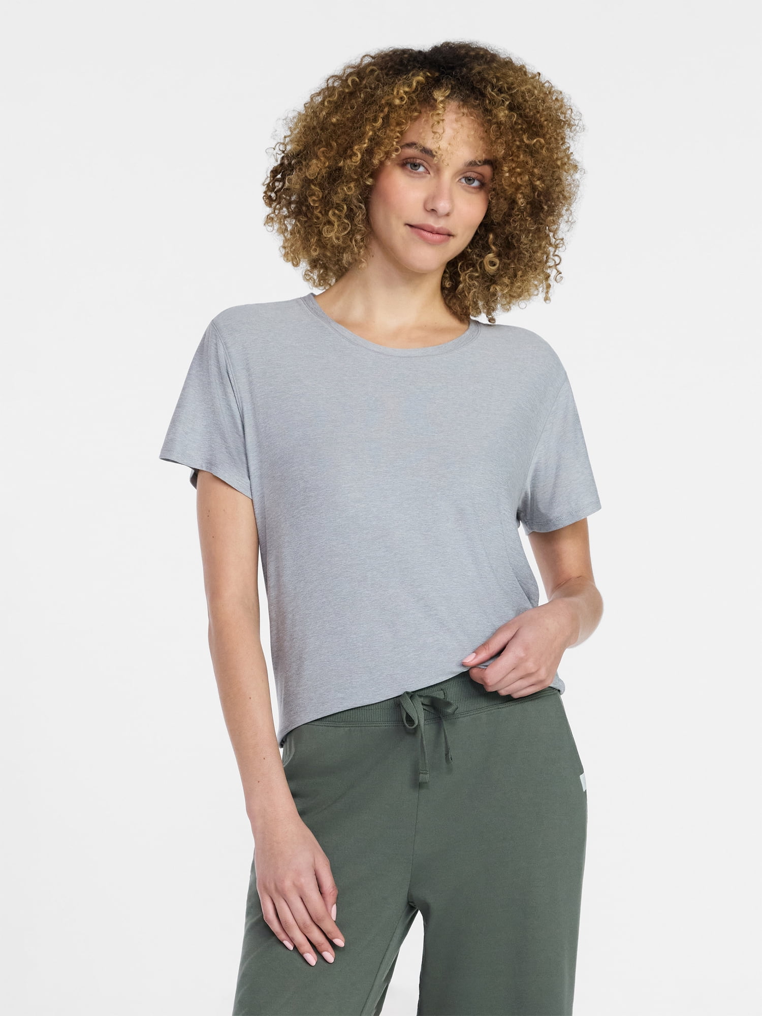Women's and Women's Plus Relaxed ButterCore Tee with Short Sleeves, Sizes XS-4X