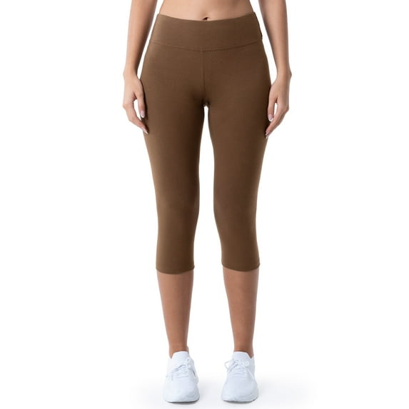 Athletic Works Women's and Women's Plus Active Dri-Works Capri Leggings, Sizes S-5X