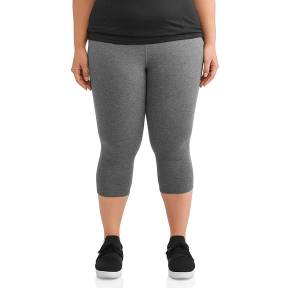 Athletic Works Women's and Women's Plus Active Dri-Works Capri Leggings, Sizes S-5X