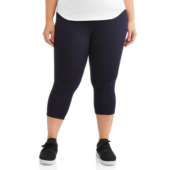 Athletic Works Women's and Women's Plus Active Dri-Works Capri Leggings, Sizes S-5X