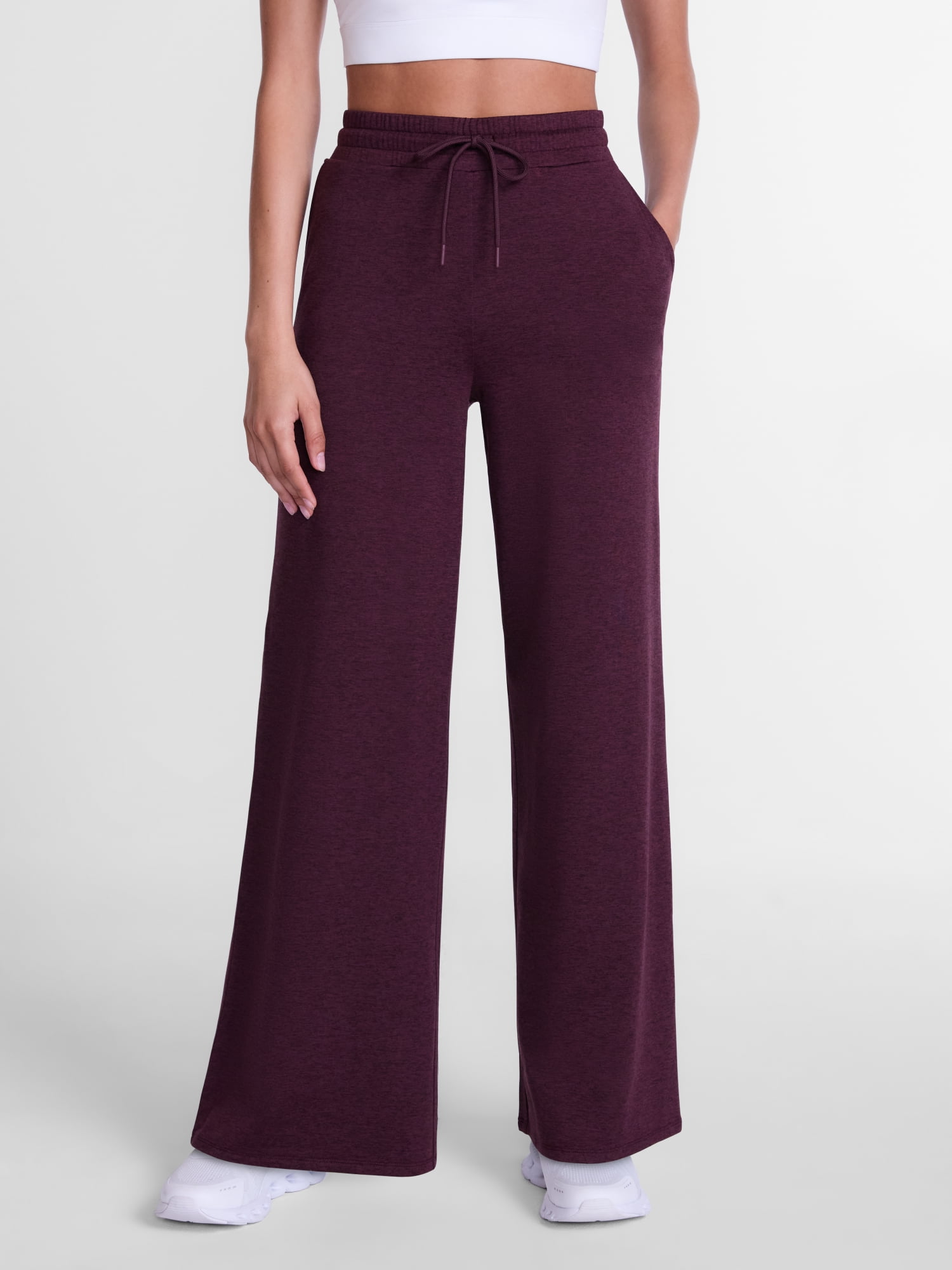 Athletic Works Women’s and Women’s Plus ButterCore Wide Leg Pants, 30” Inseam, Sizes XS-4X
