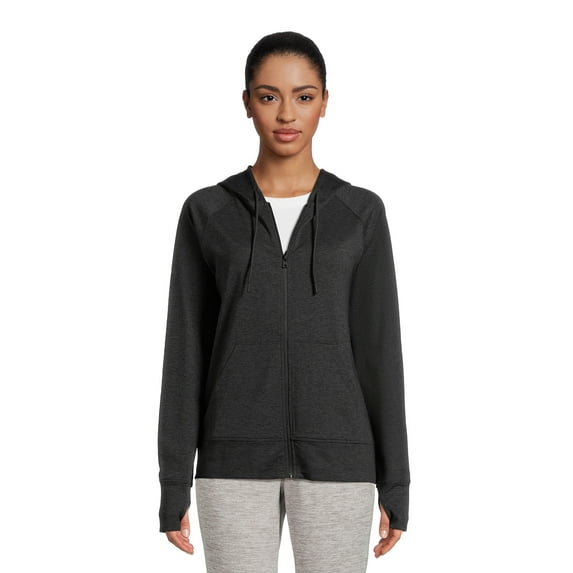 Athletic Works Women’s and Women's Plus ButterCore Lightweight Zip-Up Hoodie, Sizes XS-4X