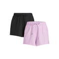 thumbnail image 1 of Athletic Works Women's and Women's Plus ButterCore Performance Gym Shorts, Sizes XS-4X, 2-Pack, 1 of 5