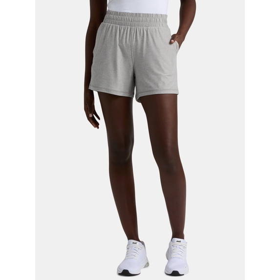 Athletic Works Women's and Women’s Plus ButterCore Soft Performance Gym Shorts, Available in 1, 2 and 5-Pack, Sizes XS-4X