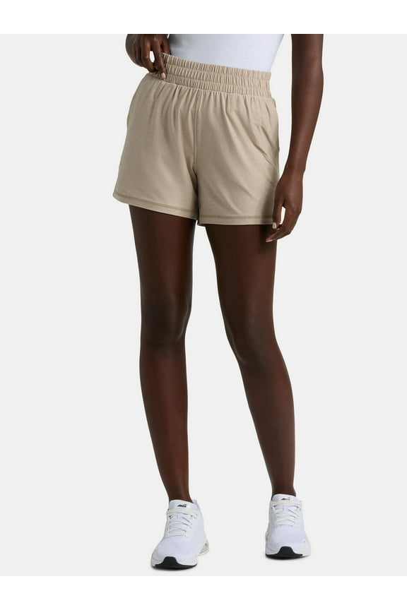 Women's and Women’s Plus ButterCore Soft Performance Gym Shorts, Available in 1, 2 and 5-Pack, Sizes XS-4X