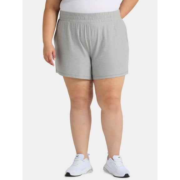 Athletic Works Women's and Women’s Plus ButterCore Soft Performance Gym Shorts, Available in 1, 2 and 5-Pack, Sizes XS-4X