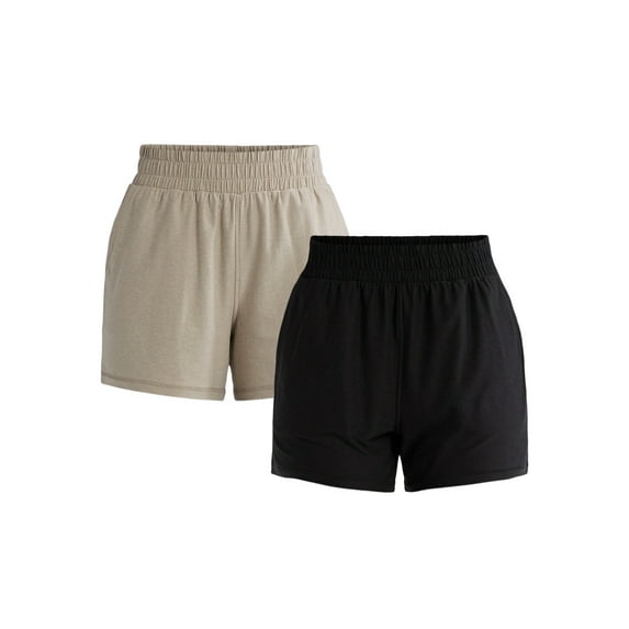 Athletic Works Women's and Women’s Plus ButterCore Soft Performance Gym Shorts, Available in 1, 2 and 5-Pack, Sizes XS-4X