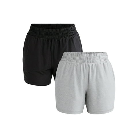 Women's and Women’s Plus ButterCore Soft Performance Gym Shorts, Available in 1, 2 and 5-Pack, Sizes XS-4X