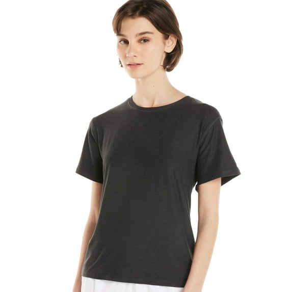 Athletic Works Women's and Women's Plus ButterCore Tee with Short Sleeves, Sizes XS-4X