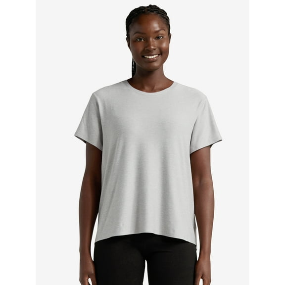 Athletic Works Women's and Women's Plus ButterCore Tee with Short Sleeves, Sizes XS-4X