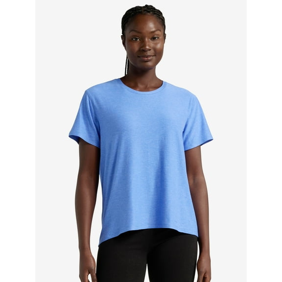Athletic Works Women's and Women's Plus ButterCore Tee with Short Sleeves, Sizes XS-4X