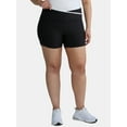 thumbnail image 1 of Athletic Works Women's and Women's Plus ButterCore Tipped Bike Shorts, Sizes XS-4X, 1 of 5