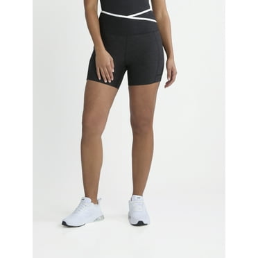 Athletic Works Women's and Women's Plus ButterCore Tipped Bike Shorts, Sizes XS-4X
