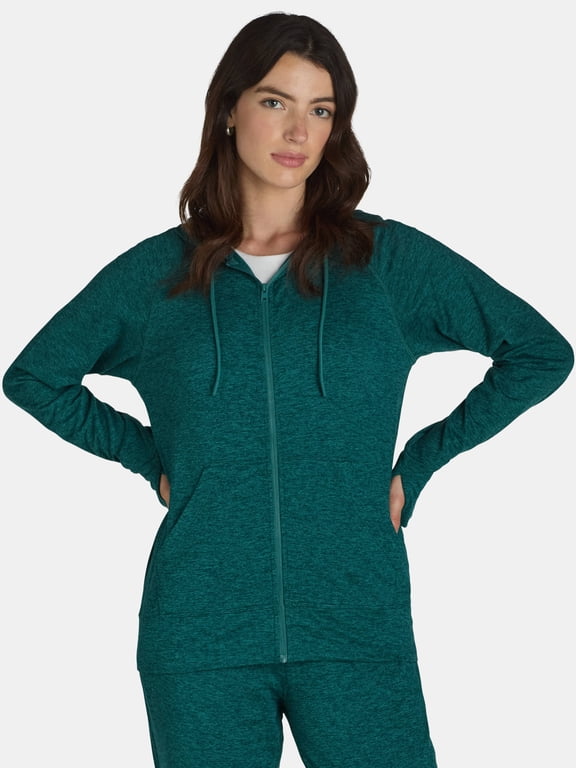 Women's and Women's Plus ButterCore Zip-Up Hoodie, Sizes XS-4X