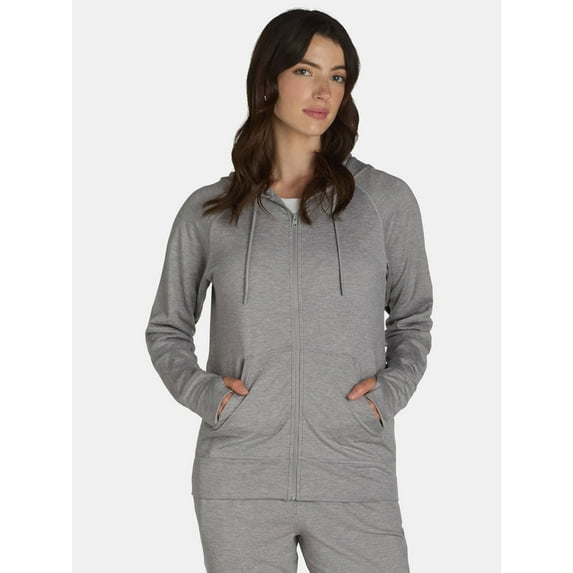 Athletic Works Women's and Women's Plus ButterCore Zip-Up Hoodie, Sizes XS-4X