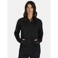 thumbnail image 1 of Athletic Works Women's and Women's Plus ButterCore Zip-Up Hoodie, Sizes XS-4X, 1 of 5