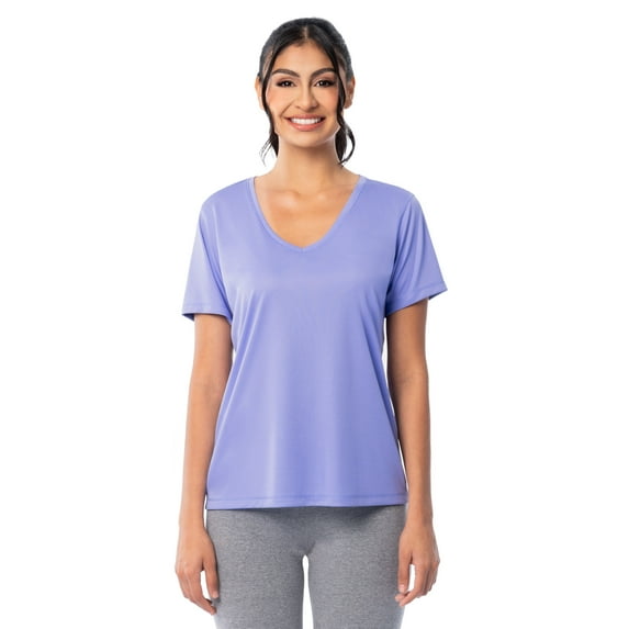 Athletic Works Women's and Women's Plus Core Active Short Sleeve V-Neck T-Shirt, Sizes XS-4X