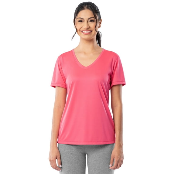 Athletic Works Women's and Women's Plus Core Active V-Neck T-Shirt, Sizes XS-4X