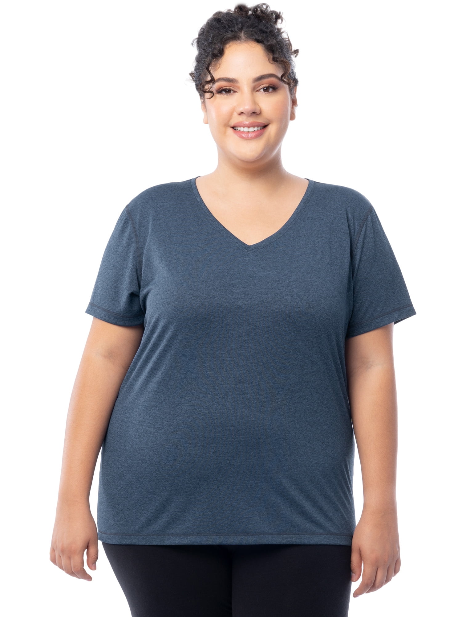 Women's Athletic V-Neck T-Shirt - All-Over, Thin Blue Line main image 0