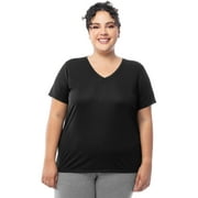 Athletic Works Women's and Women's Plus Core Active V-Neck T-Shirt, Sizes XS-4X