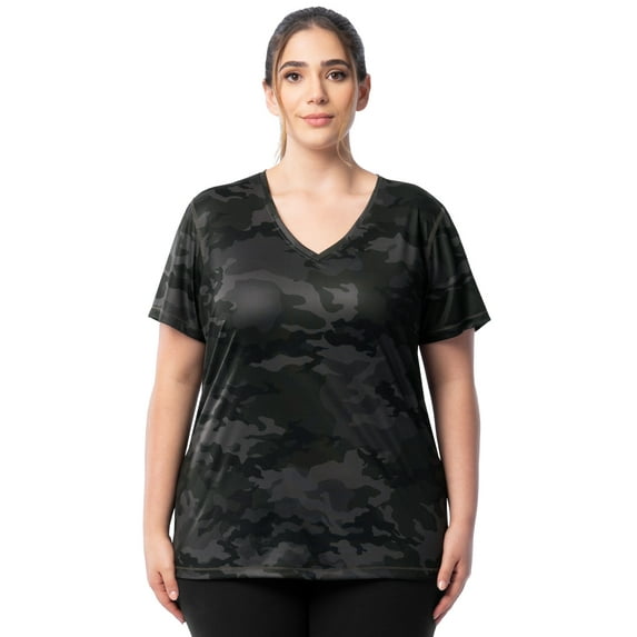 Athletic Works Women's and Women's Plus Core Active V-Neck T-Shirt, Sizes XS-4X