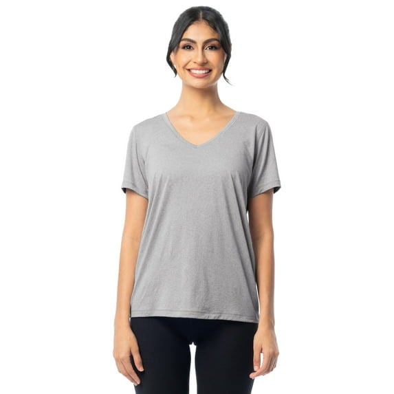 Athletic Works Women's and Women's Plus Core Active V-Neck T-Shirt, Sizes XS-4X