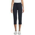 thumbnail image 1 of Athletic Works Women's and Women's Plus Knit Capri Pants, 22" Inseam, Sizes XS-4X, 1 of 5