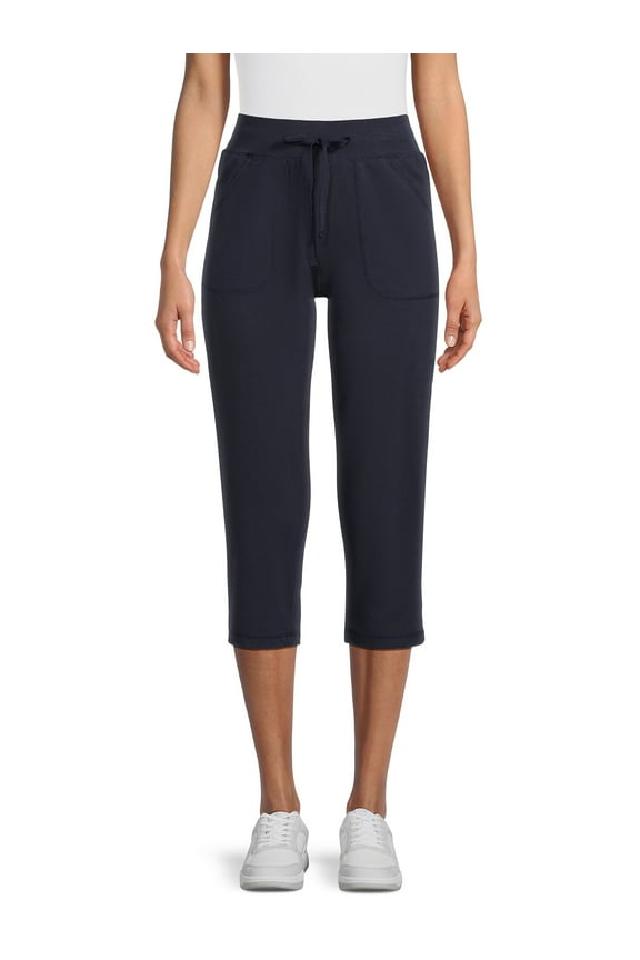 Women's and Women's Plus Knit Capri Pants, 22" Inseam, Sizes XS-4X