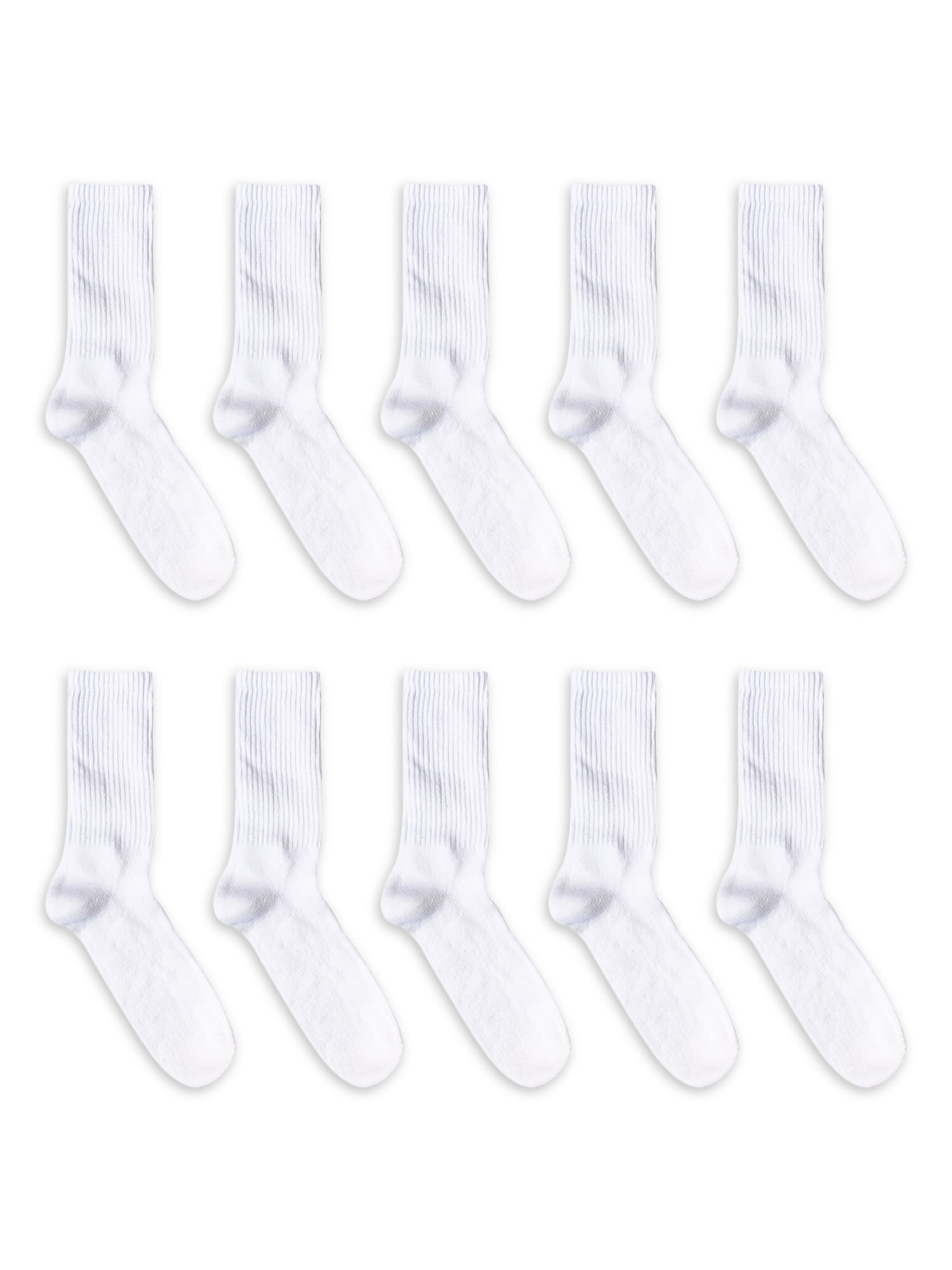 Athletic Works Women's and Women's Plus Crew Sock, 10 Pack