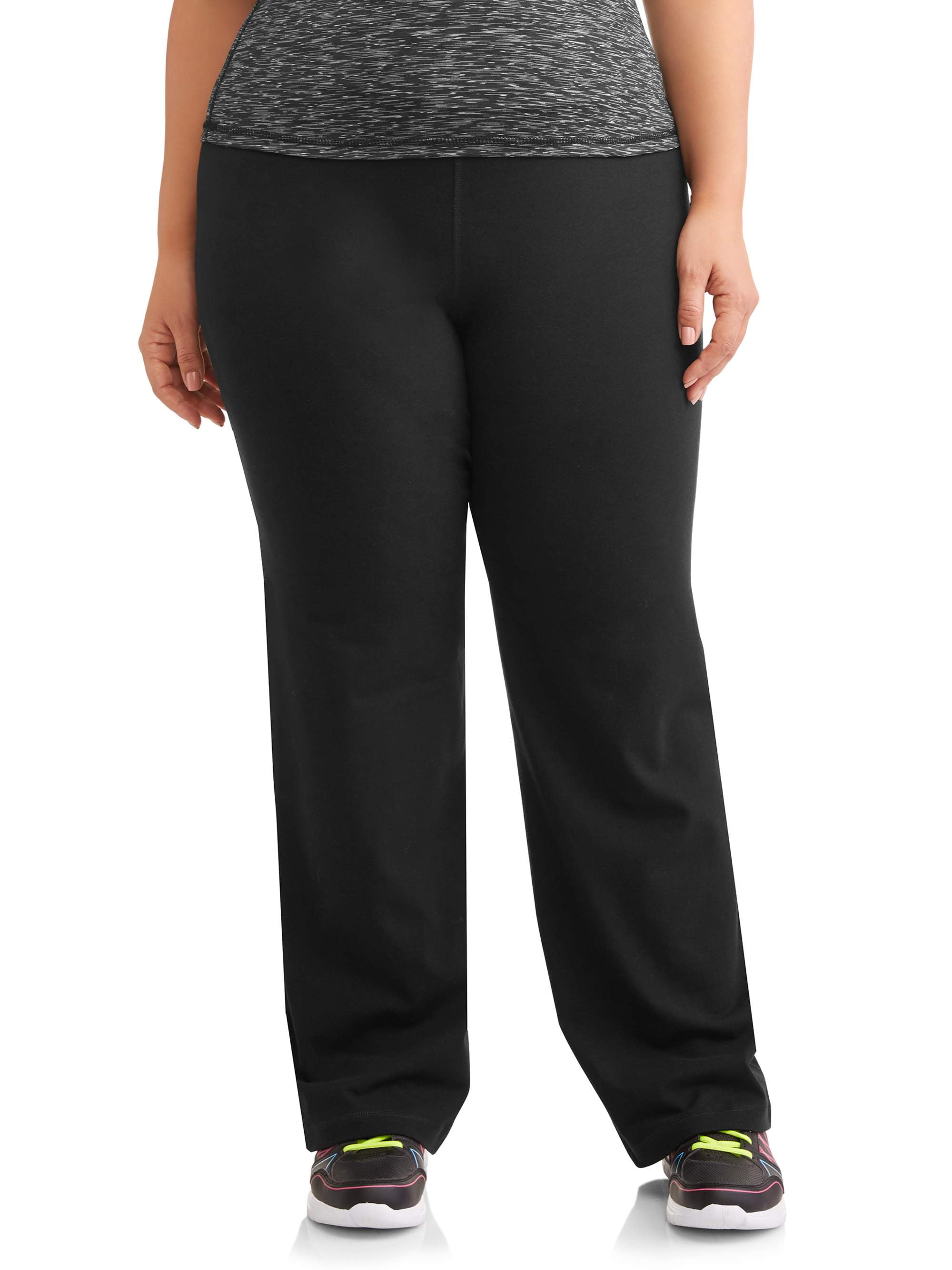 Athletic Works Women's and Women's Plus Dri More Core Athleisure Bootcut  Yoga Pants, 32 Inseam for Regular and Petite