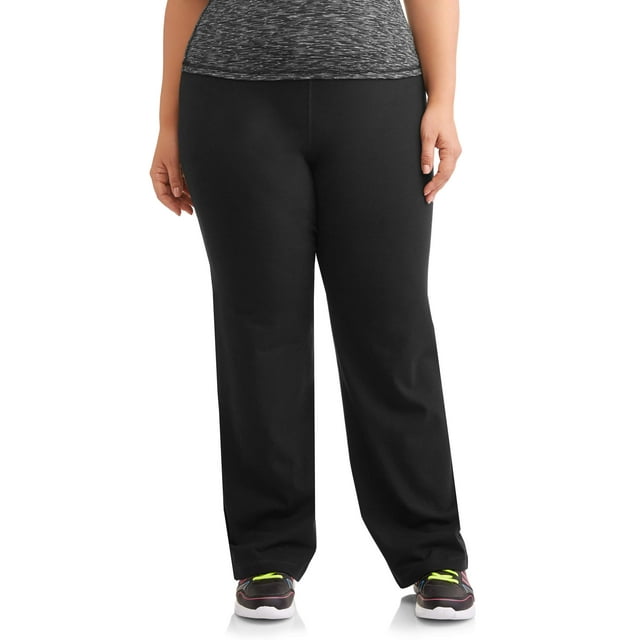 Athletic Works Women's and Women's Plus Dri More Core Athleisure Bootcut Yoga Pants, 32" Inseam