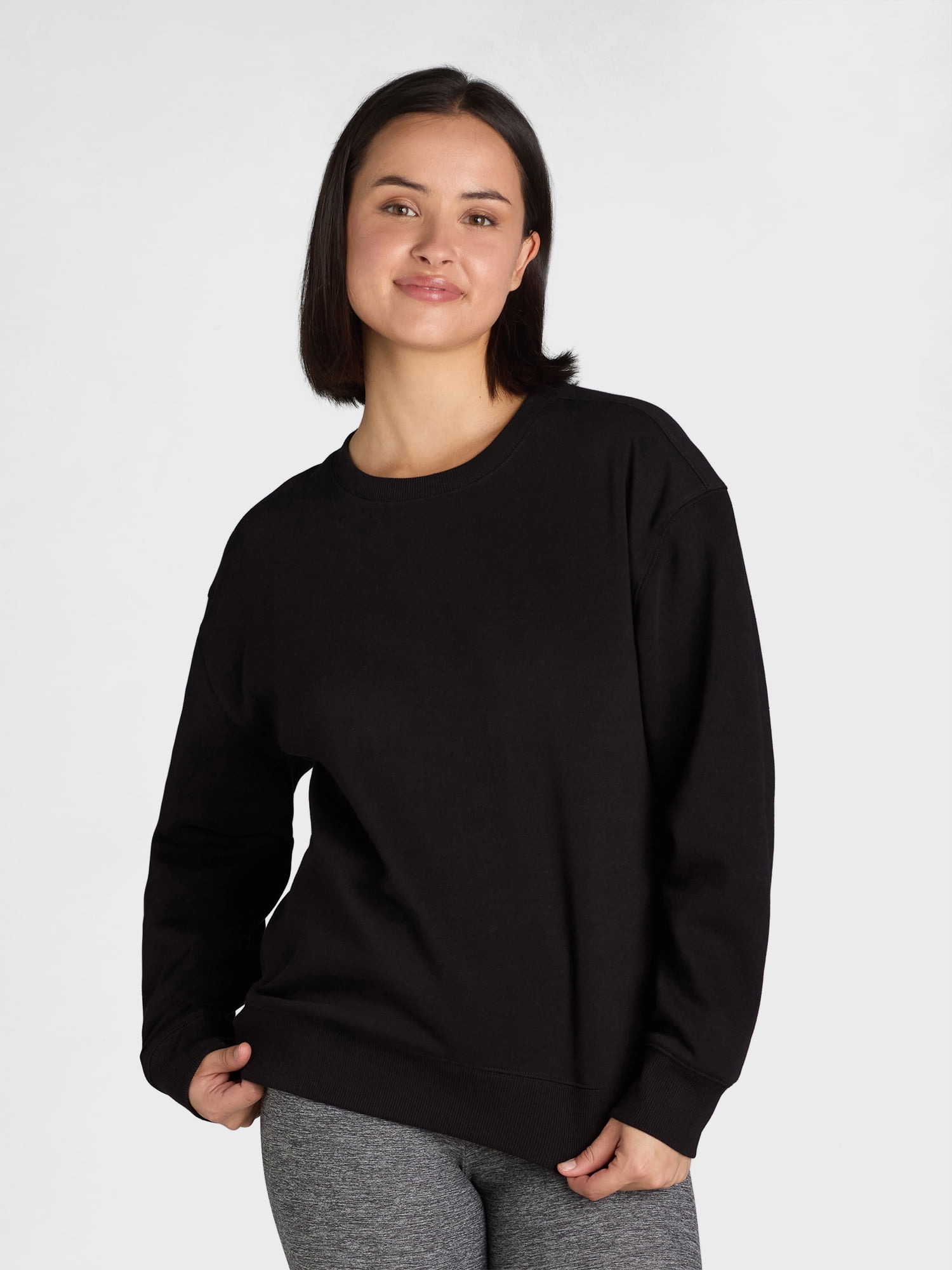 Athletic Works Women's and Women's Plus Crewneck Sweatshirt, Sizes XS-4X