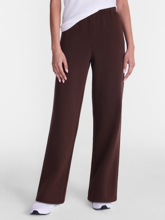 Women's and Women's Plus Fleece Pants with Pockets, 31.5" Inseam, Sizes XS-4X